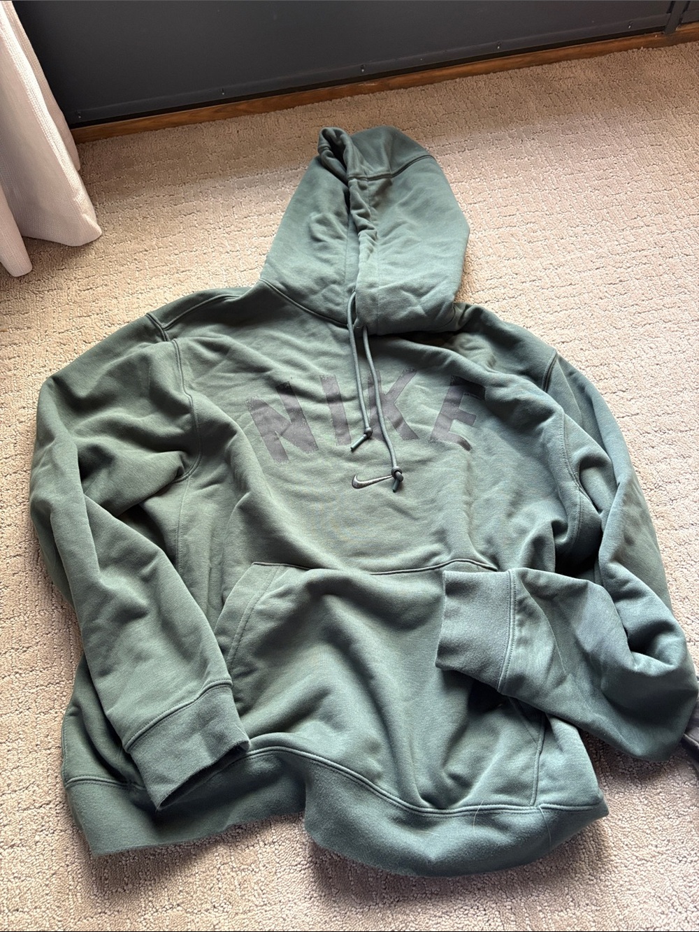 Nike Olive Green Crewneck Hoodie